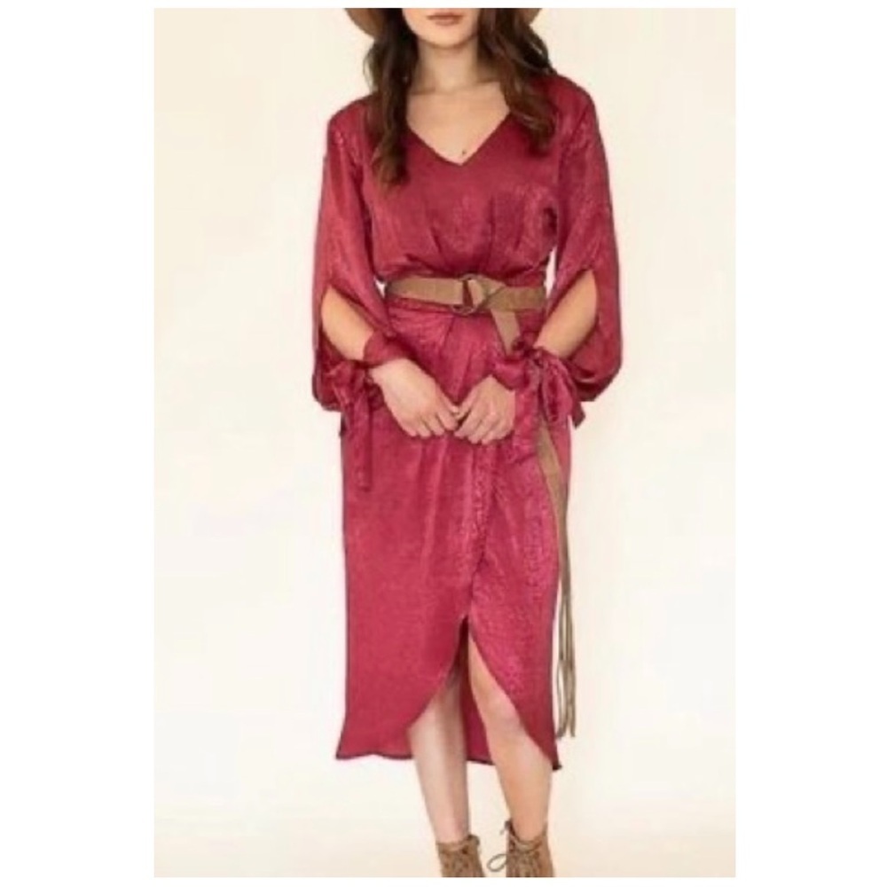 Joyfolie | Wrap Silhouette Marcella Midi Dress Carnet | M